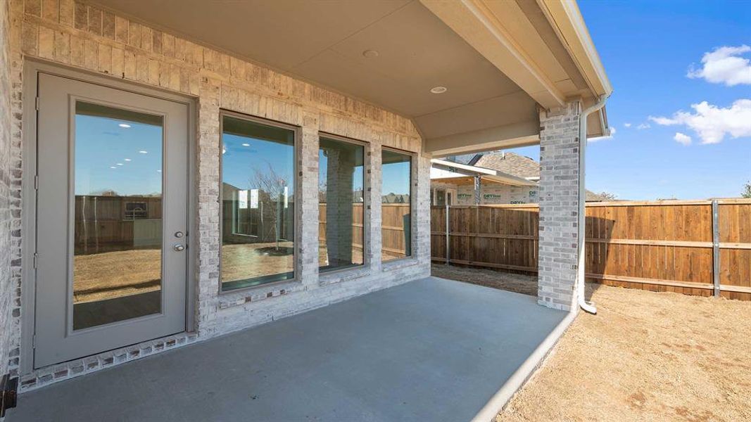 Exterior details and patio area of a home in Devonshire, Forney (Image 2).