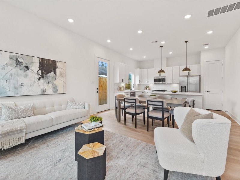 Furnished interior view inside a new home in , Houston (Image 10).