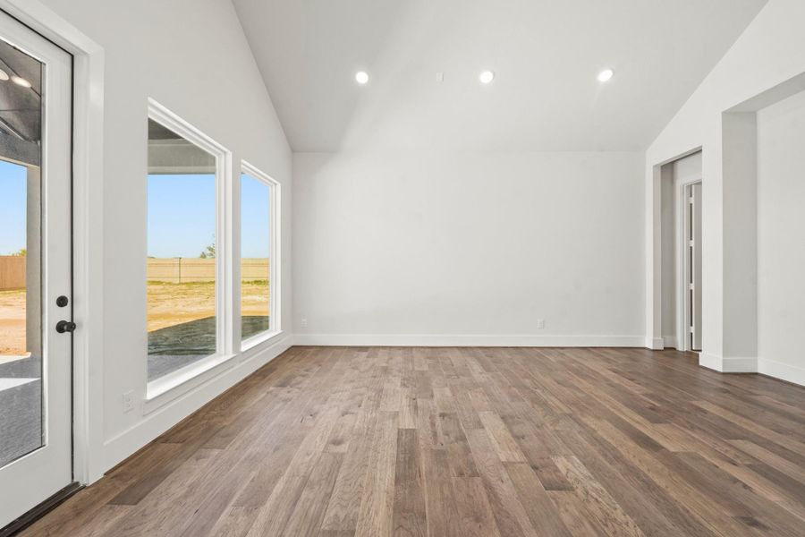 Spacious, unfurnished interior of a new home in Bridgeland, Cypress (Image 36). Spacious, unfurnished interior of a new home in Bridgeland, Cypress (Image 36).