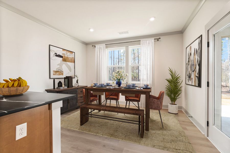 Representative furnished interior of a home built from the Newton by Beazer Homes in Easton Walk, Lawrenceville (Image 8).