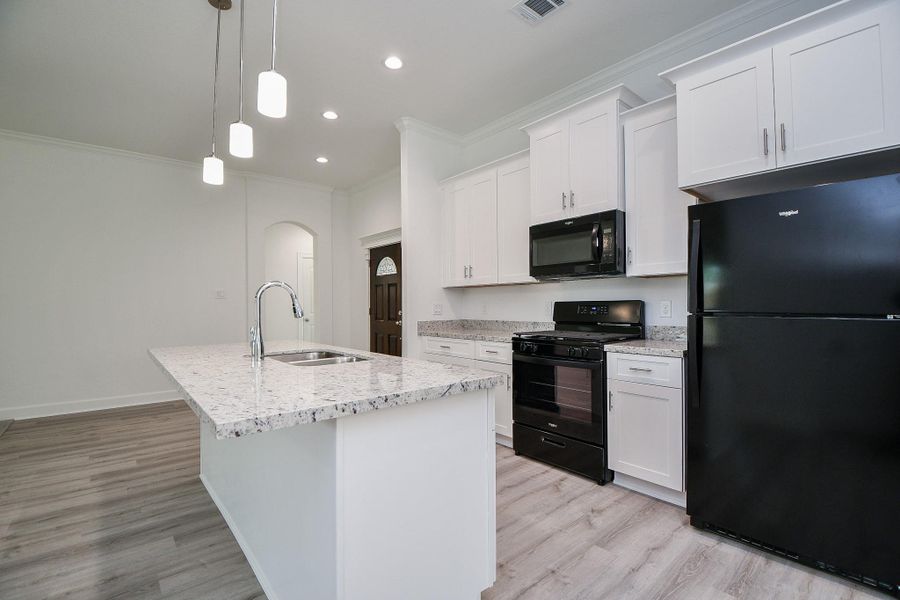 Furnished interior view inside a new home in , Houston (Image 9). Furnished interior view inside a new home in , Houston (Image 9).