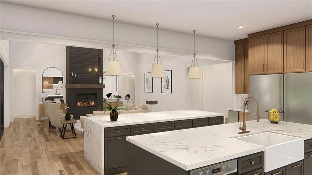 Furnished interior view inside a new home in , Woodstock (Image 9).