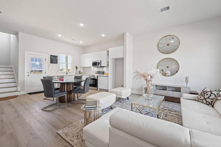 Furnished interior view inside a new home in Metro Village, Houston (Image 11).