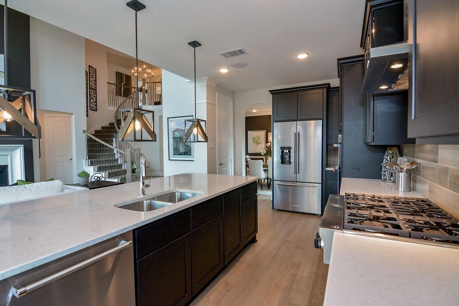 Furnished interior view inside a new home in Bridgeland, Cypress (Image 10).