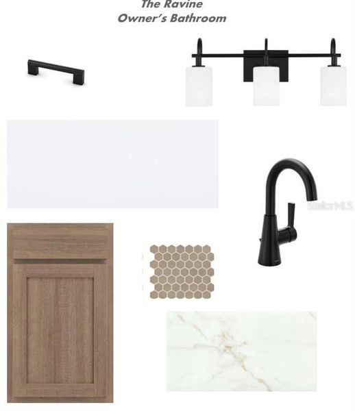Sample of building materials used in homes in Persimmon Place – Garden Series, Wesley Chapel (Image 4).