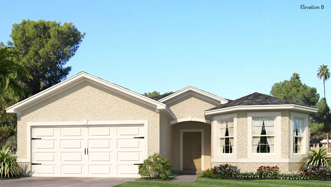 Front exterior of a home in the North Port - Express Series community, located in North Port, FL (Image 7). Front exterior of a home in the North Port - Express Series community, located in North Port, FL (Image 7).