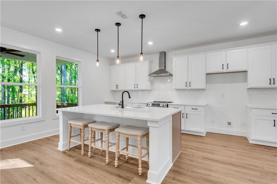 Furnished interior view inside a new home in , Suwanee (Image 10).