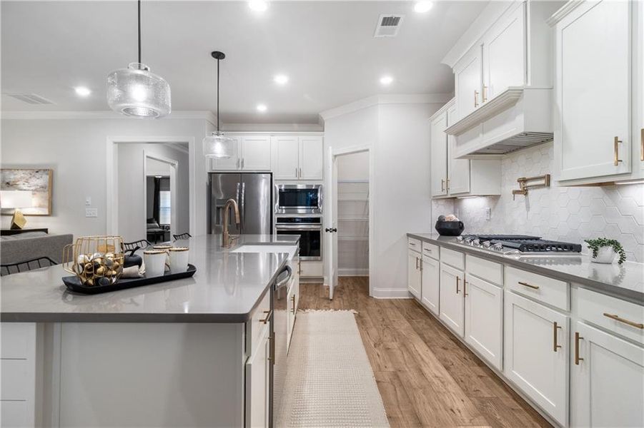 Furnished interior view inside a new home in Belle Woode Estates, Monroe (Image 17). Furnished interior view inside a new home in Belle Woode Estates, Monroe (Image 17).
