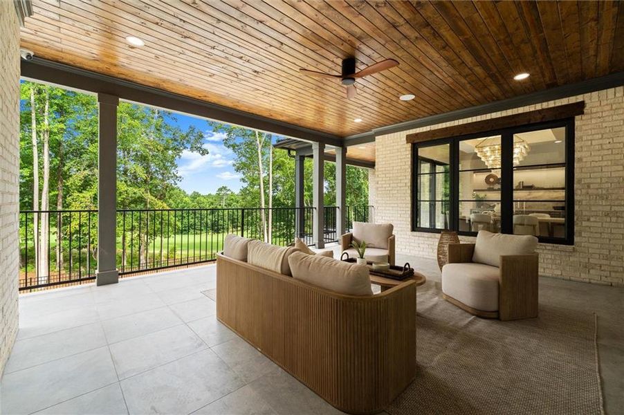 Exterior details and patio area of a home in , Alpharetta (Image 31).