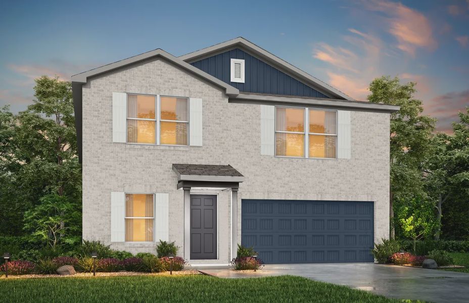 Representative exterior photo of a completed home built from the Adams by National HomeCorp in Villages of Mayfield, Cleburne, TX (Image 30). Representative exterior photo of a completed home built from the Adams by National HomeCorp in Villages of Mayfield, Cleburne, TX (Image 30).