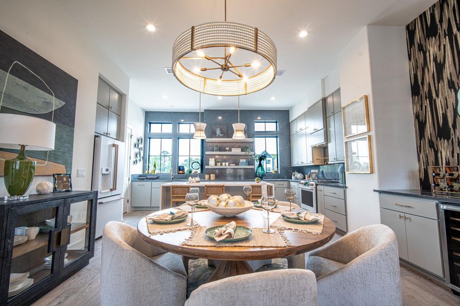 Furnished interior view inside a new home in Spring Valley Creek, Houston (Image 9).