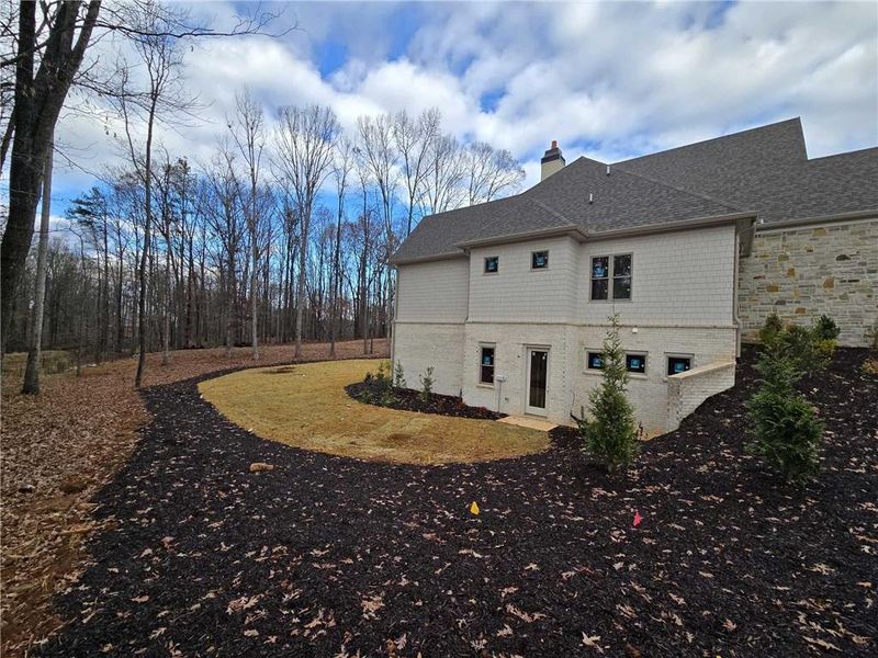 Exterior details and patio area of a home in , Flowery Branch (Image 12).