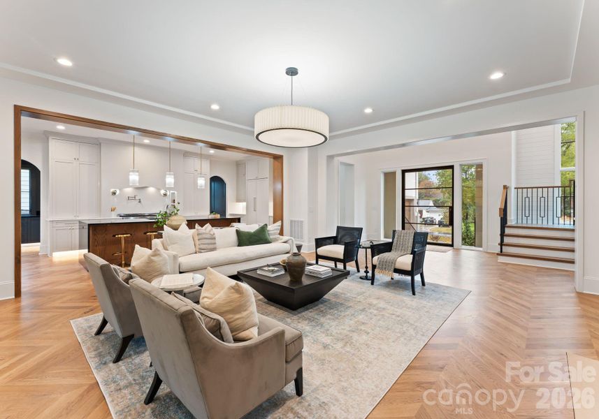 Furnished interior view inside a new home in , Charlotte (Image 11).