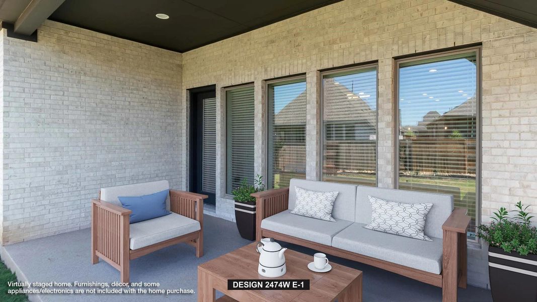 Exterior details and patio area of a home in Kresston 50', Montgomery (Image 2).