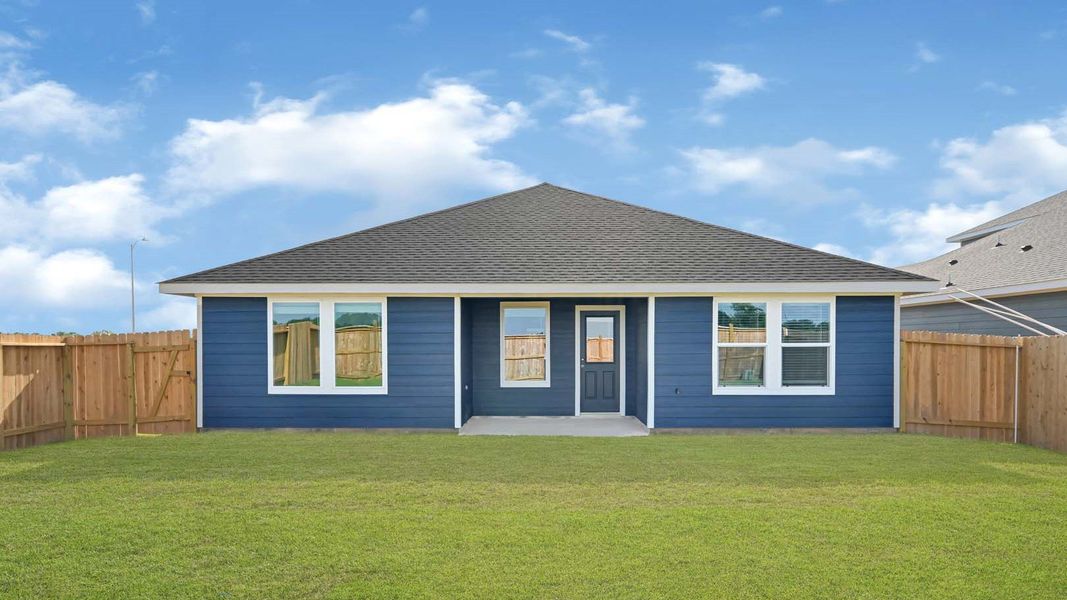 Representative exterior details of a home built from the Denton by D.R. Horton in Holly Ridge, Rosenberg (Image 3).