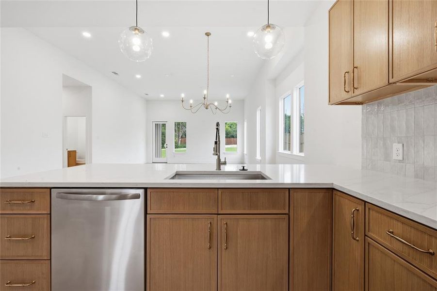 Furnished interior view inside a new home in , Dallas (Image 12).