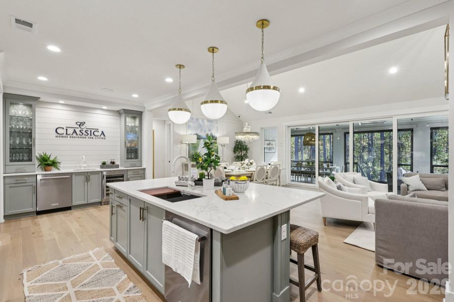 Furnished interior view inside a new home in , Weddington (Image 20).