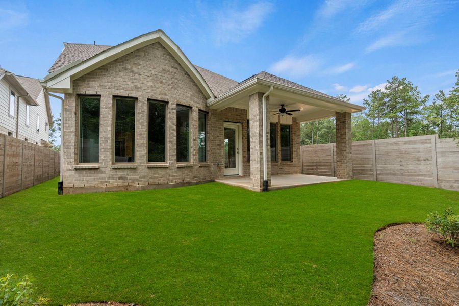 Exterior details and patio area of a home in Two Step Farm, Montgomery (Image 4). Exterior details and patio area of a home in Two Step Farm, Montgomery (Image 4).