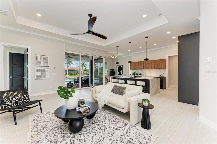 Furnished interior view inside a new home in , Punta Gorda (Image 55). Furnished interior view inside a new home in , Punta Gorda (Image 55).