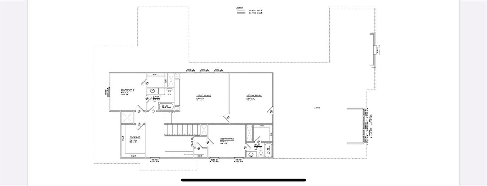 2D floor plan layout of this home in , Houston, TX (Image 5).