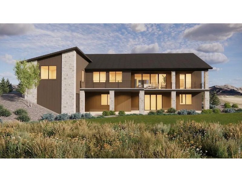 Front exterior of a new home in , Timnath, CO, highlighting curb appeal (Image 14).