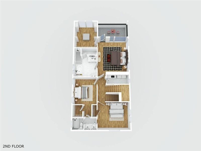 2D floor plan layout of this home in , Atlanta, GA (Image 4). 2D floor plan layout of this home in , Atlanta, GA (Image 4).