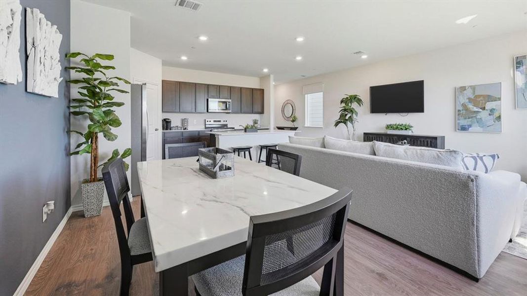 Furnished interior view inside a new home in Arbor Trails South, Princeton (Image 30).