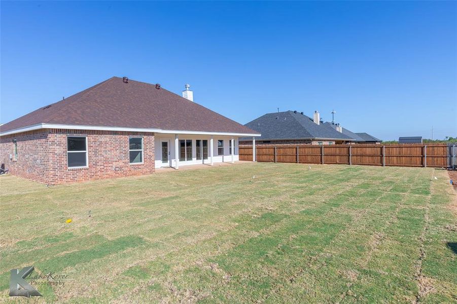 Exterior details and patio area of a home in , Abilene (Image 1). Exterior details and patio area of a home in , Abilene (Image 1).