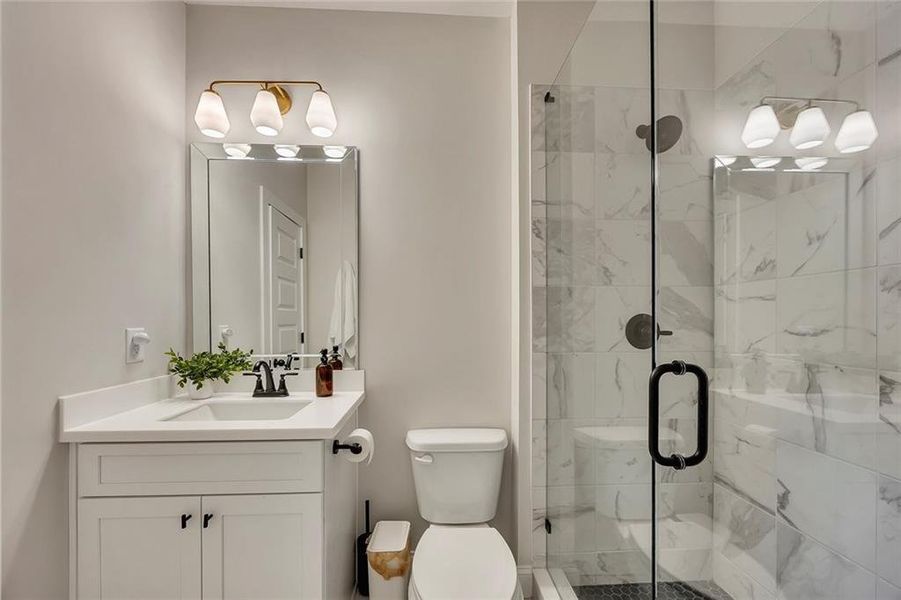 Furnished interior view inside a new home in , Marietta (Image 46).