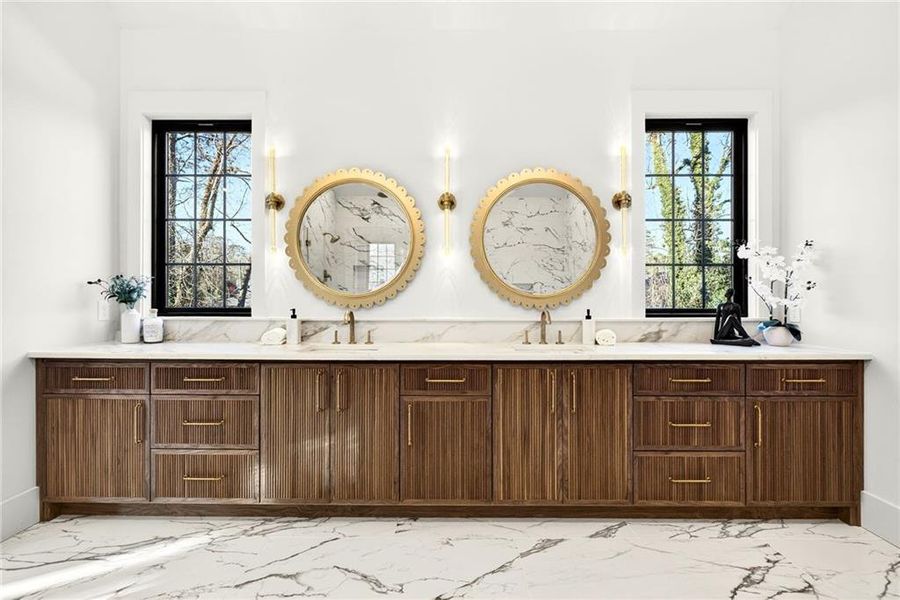 Furnished interior view inside a new home in , Atlanta (Image 35).