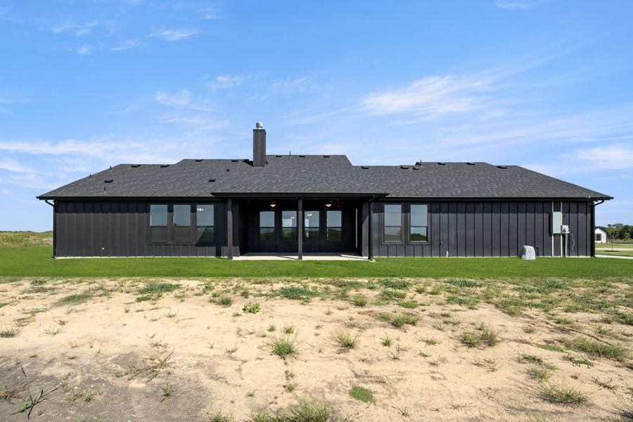 Front exterior of a new home in Carrera Ranch, Waxahachie, TX, highlighting curb appeal (Image 27).