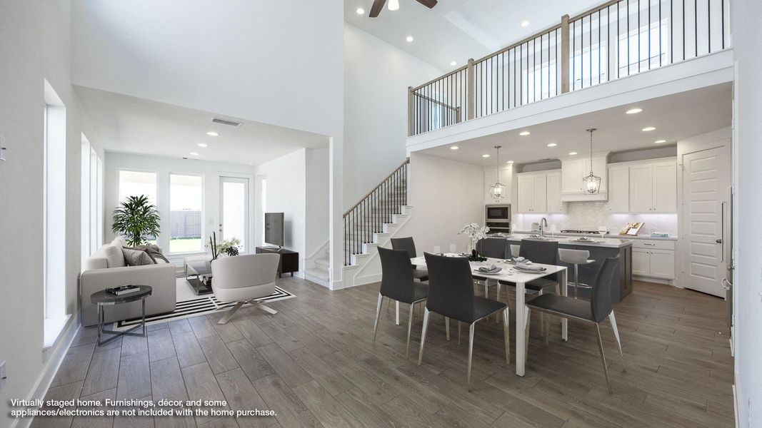 Furnished interior view inside a new home in Easton Park 40', Austin (Image 10). Furnished interior view inside a new home in Easton Park 40', Austin (Image 10).