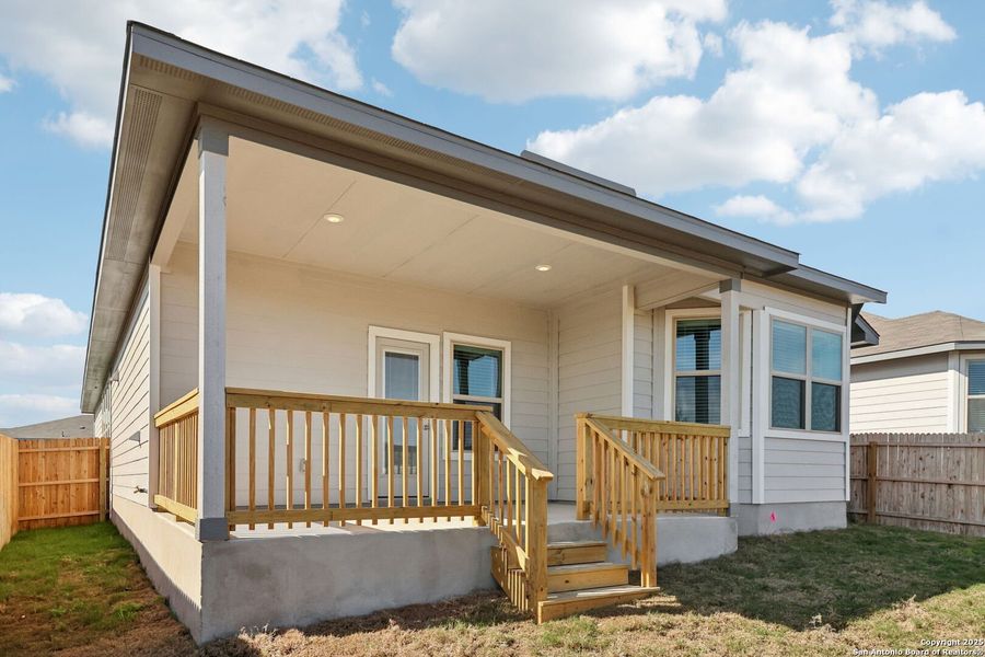 Exterior details and patio area of a home in Remington Ranch, San Antonio (Image 20). Exterior details and patio area of a home in Remington Ranch, San Antonio (Image 20).