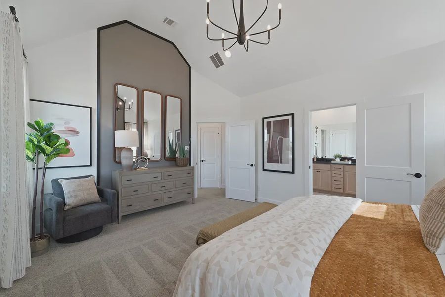 Furnished interior view inside a new home in Sienna Chateau, Sienna Plantation (Image 26).