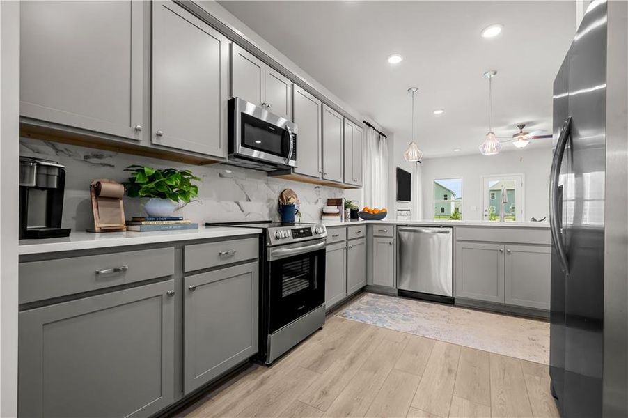 Furnished interior view inside a new home in Capstone Estates, Apison (Image 10).