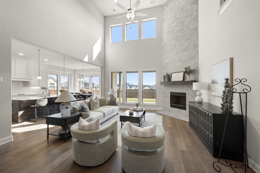Furnished interior view inside a new home in Hayes Crossing, Midlothian (Image 11). Furnished interior view inside a new home in Hayes Crossing, Midlothian (Image 11).