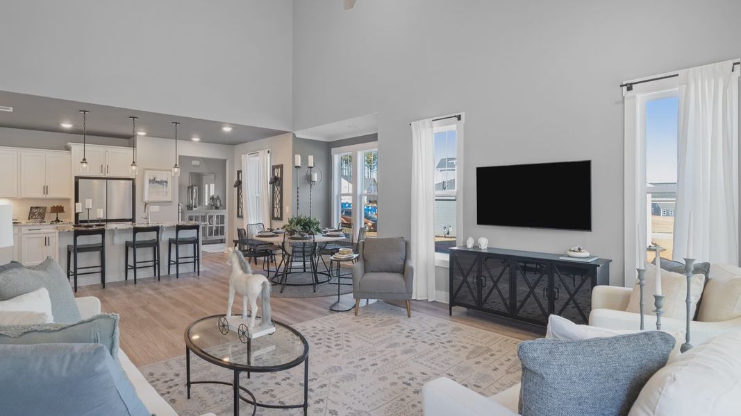 Furnished interior view inside a new home in Village at Midway, Anderson (Image 13).