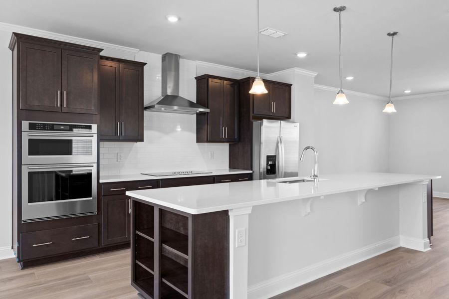 Furnished interior view inside a new home in Lakeside Townes at Riverlights, Wilmington (Image 8). Furnished interior view inside a new home in Lakeside Townes at Riverlights, Wilmington (Image 8).