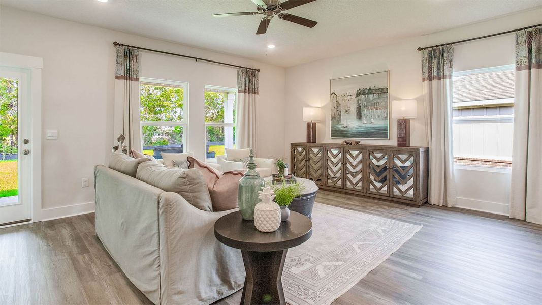 Furnished interior view inside a new home in Hodges Bayou Plantation, Panama City (Image 16).