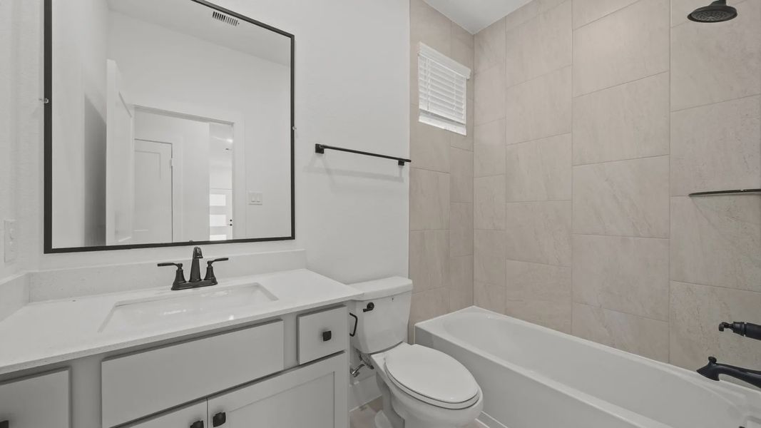 Furnished interior view inside a new home in Elyson Courtyard Collection, Katy (Image 5).