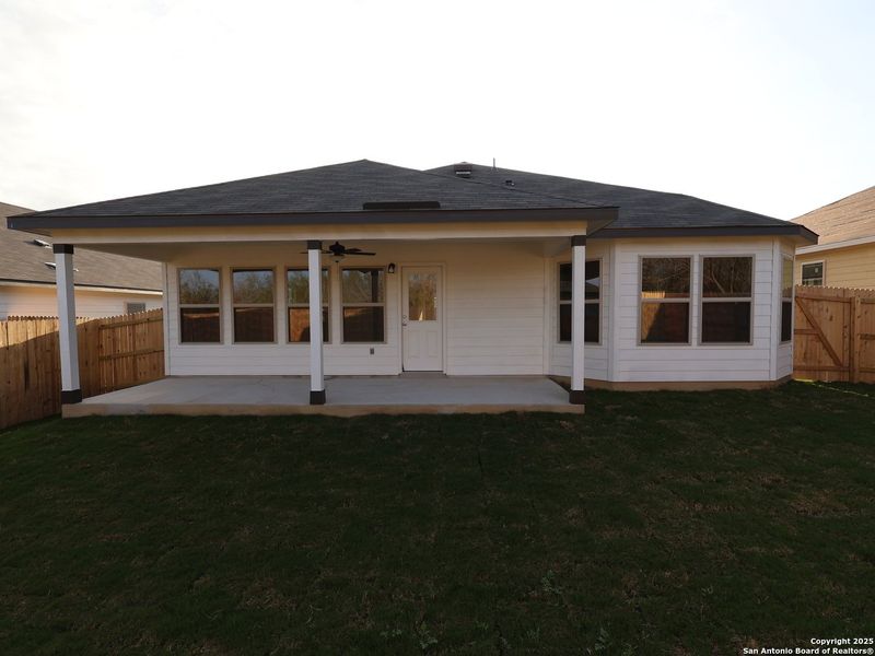 Exterior details and patio area of a home in Greenspoint Heights, Seguin (Image 24). Exterior details and patio area of a home in Greenspoint Heights, Seguin (Image 24).