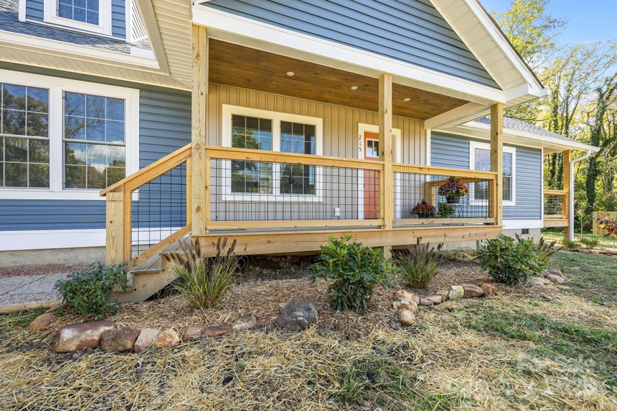 Front exterior of a new home in , Black Mountain, NC, highlighting curb appeal (Image 25). Front exterior of a new home in , Black Mountain, NC, highlighting curb appeal (Image 25).