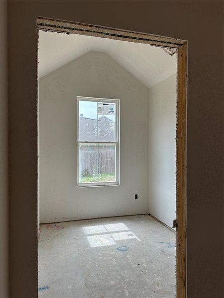 Home office looks out to Rear Porch