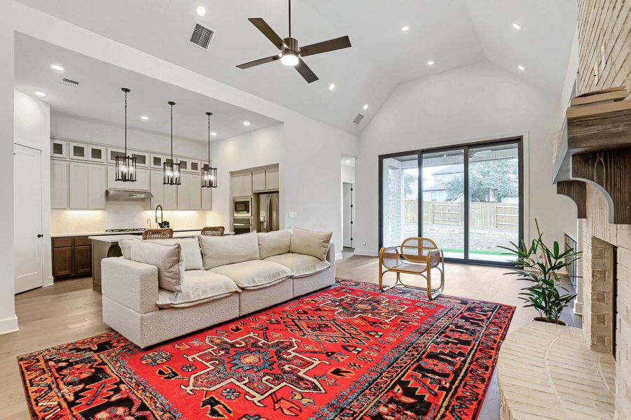 Furnished interior view inside a new home in 6 Creeks at Waterridge, Kyle (Image 15).