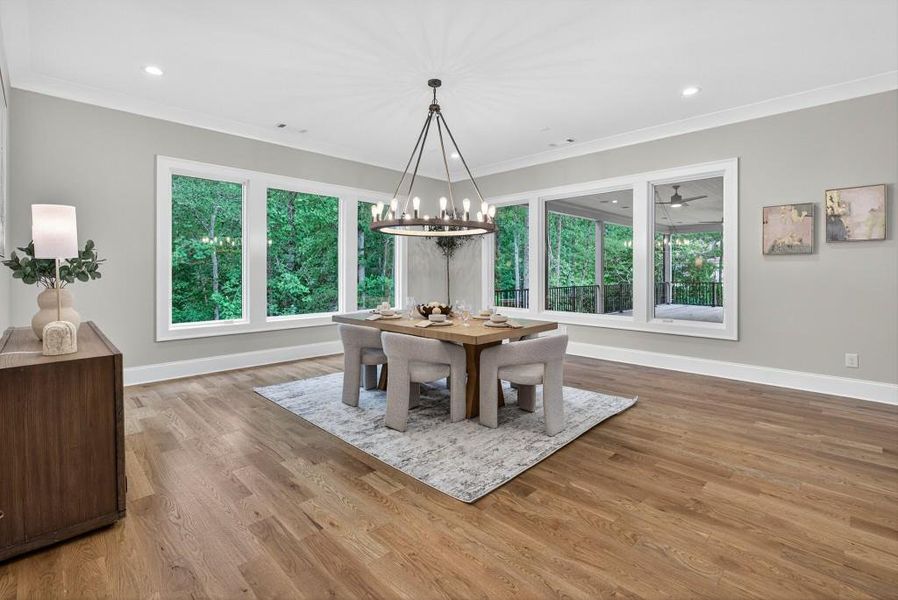 Furnished interior view inside a new home in , Newnan (Image 54).