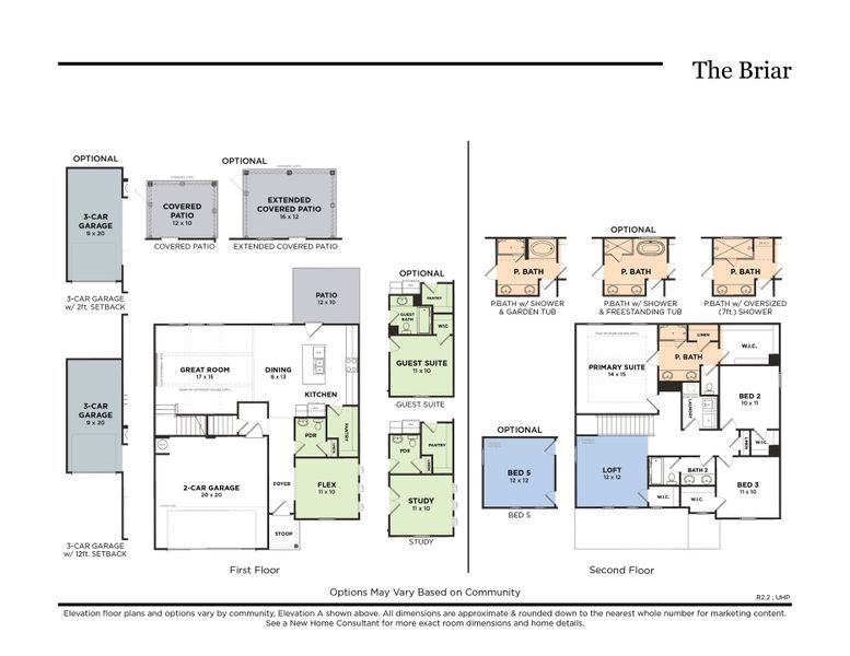 The Briar with Optional 3-Car Garage (R2.2)