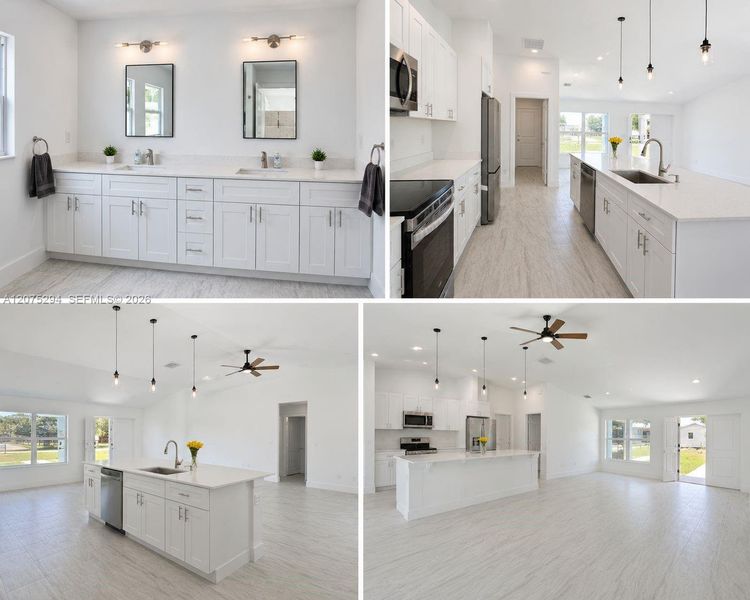 Furnished interior view inside a new home in , Vero Beach (Image 6). Furnished interior view inside a new home in , Vero Beach (Image 6).