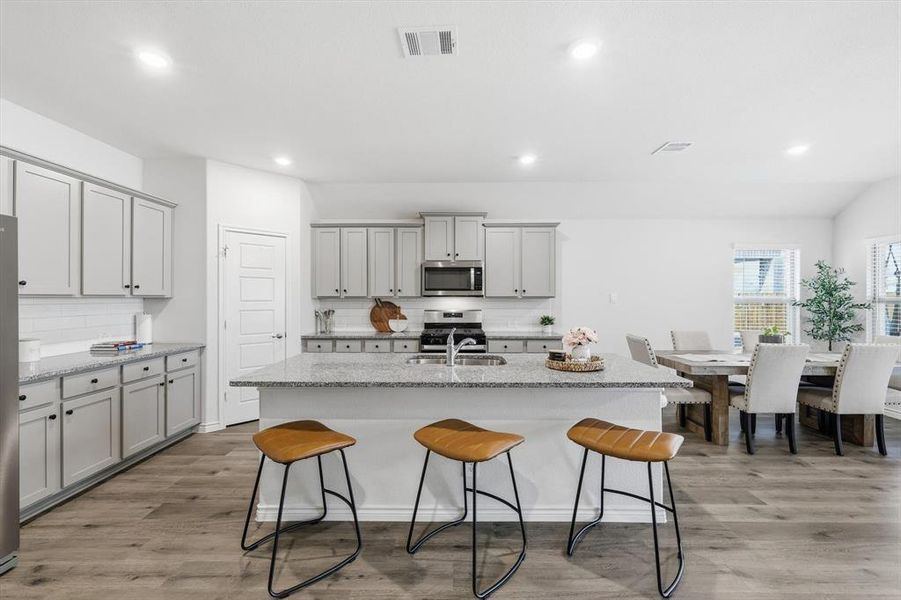Furnished interior view inside a new home in , Aubrey (Image 9).