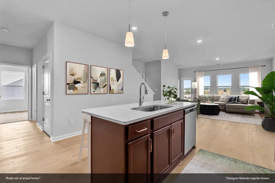 Furnished interior view inside a new home in Ovation at Sweetbrier, Durham (Image 6).