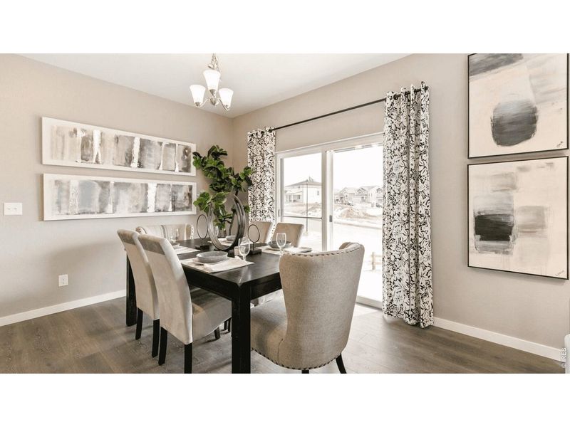 Furnished interior view inside a new home in Vantage, Berthoud (Image 13). Furnished interior view inside a new home in Vantage, Berthoud (Image 13).